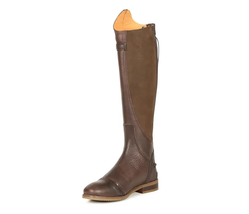 Moretta Amalfi Leather Riding Boots in Brown-2